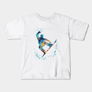 Male snowboarder, Kids T-Shirt